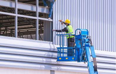 gambar Pemasangan Wall Cladding Gudang & Pabrik