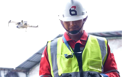 gambar Audit Atap & Thermal Drone