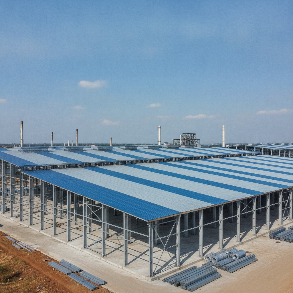 How Much Light Steel and Spandek Are Needed for a 1,500 m² Warehouse? A Complete Calculation Guide